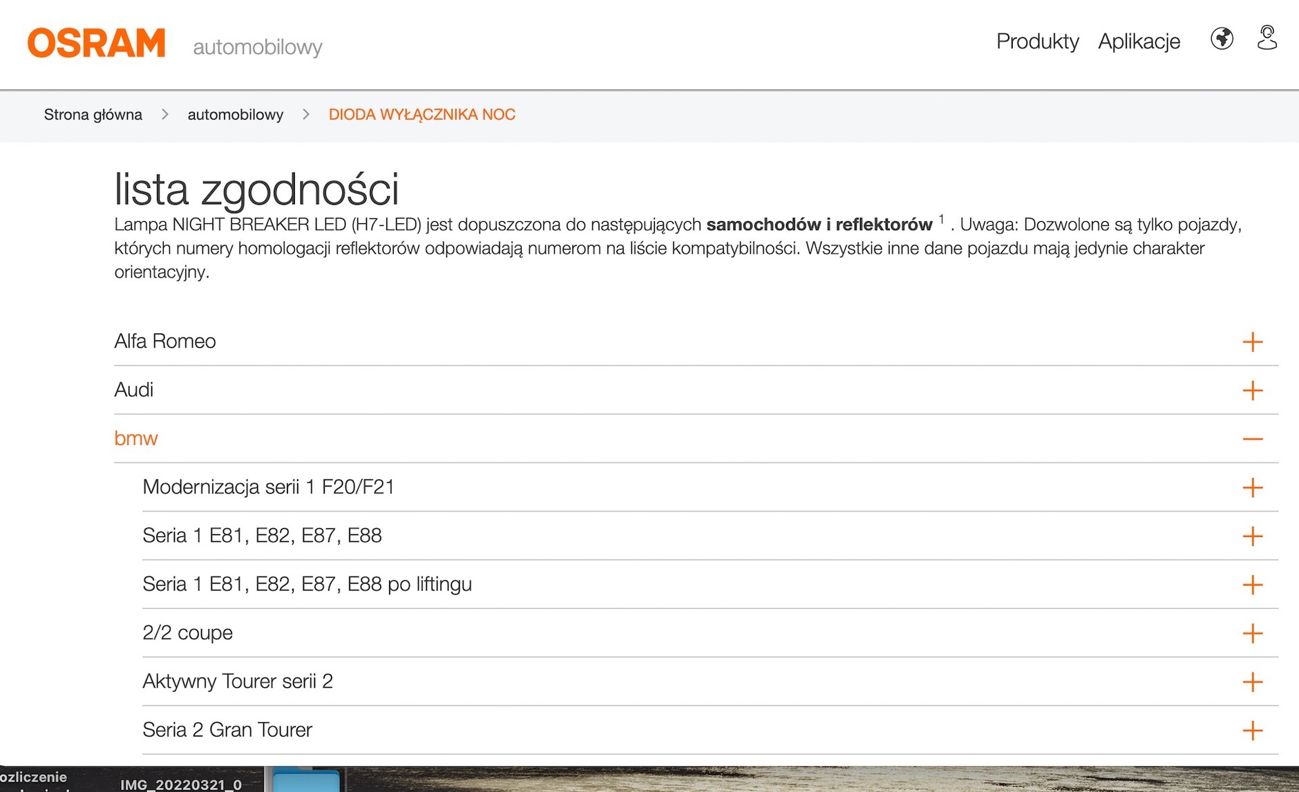 Listę kompatybilności LED-ów znajdziemy na stronach producentów tego oświetlenia