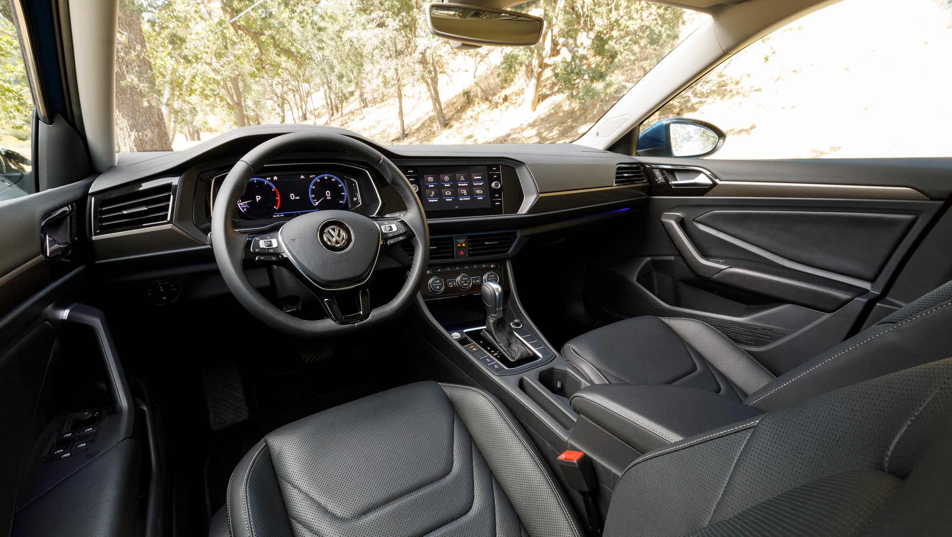 Volkswagen Jetta 2019. We wnętrzu jedną z opcji są cyfrowe zegary