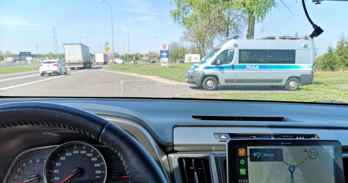 Policyjna kontrola drogowa