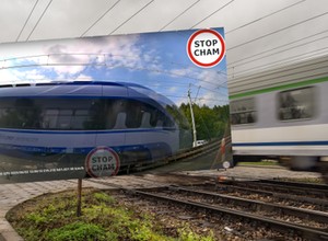 Wjechałby prosto pod pędzący pociąg Intercity. Uratowała go podstawowa zasada [WIDEO]
