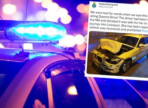 Samochodem w takim stanie jechał po autostradzie. Policjanci oniemieli