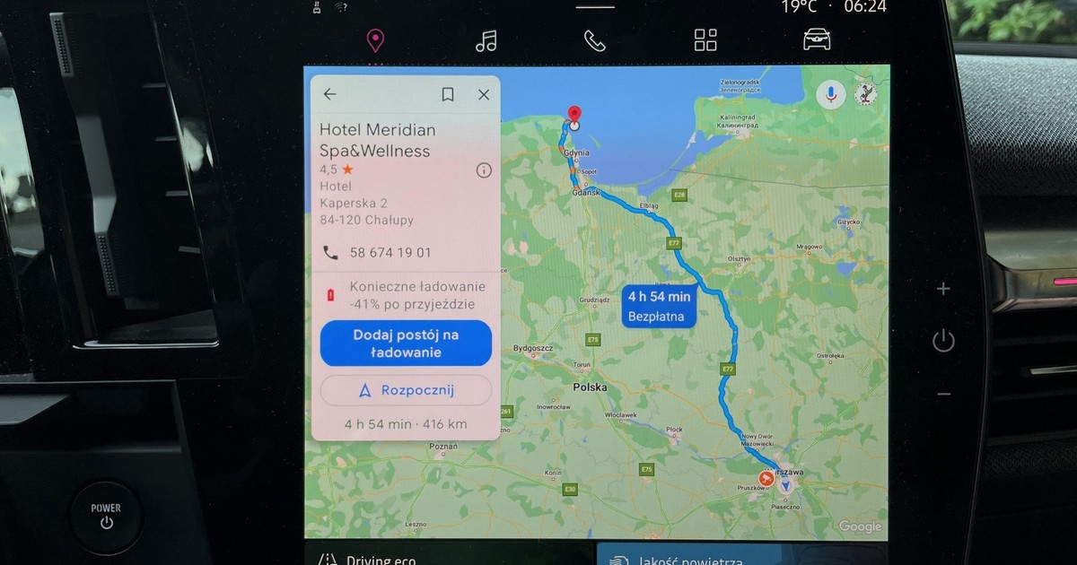 Mapy Google w Android Auto