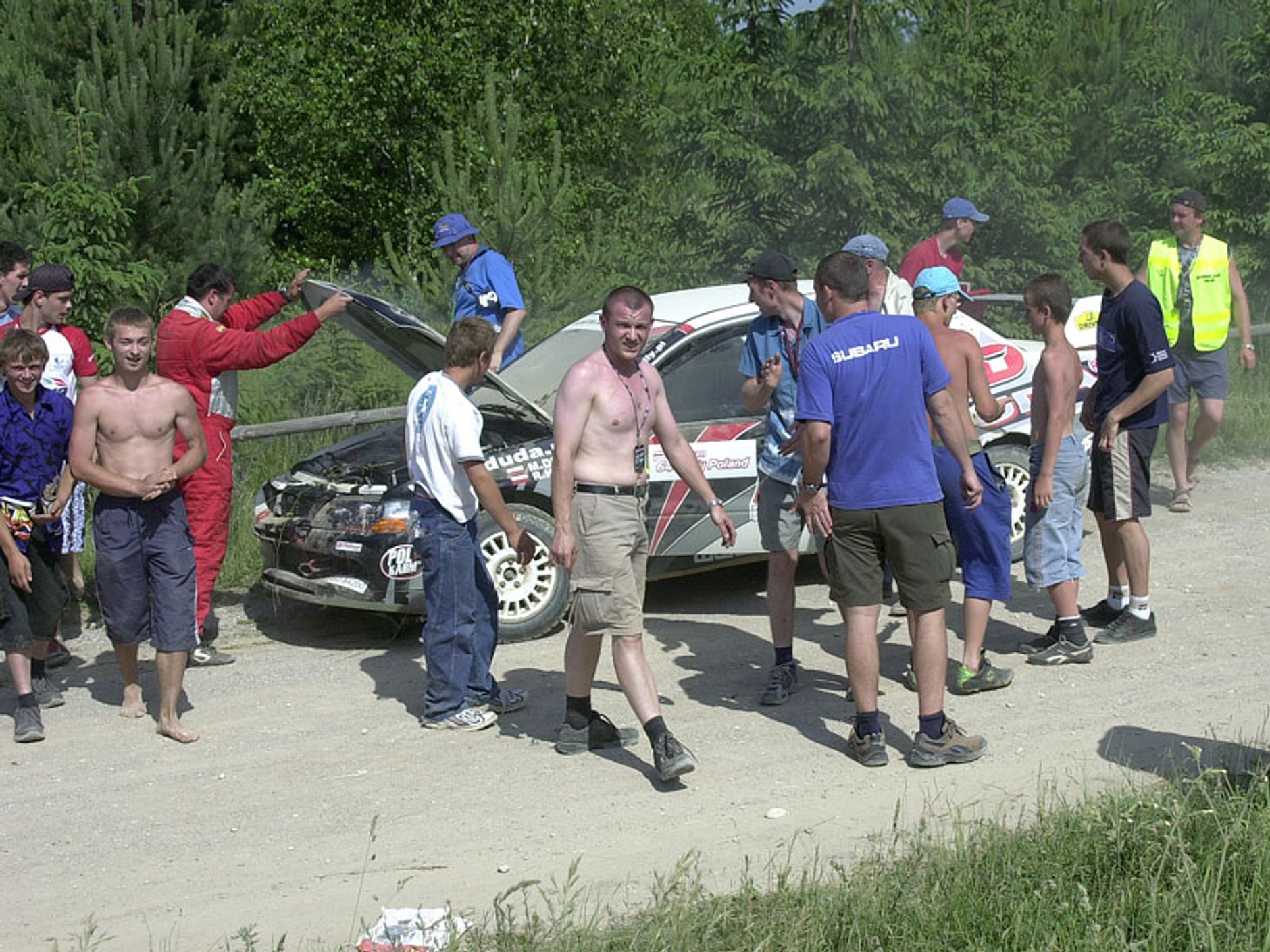 Rajd Polski 2007: wypadek Dudy, kurz i emocje (fotogaleria)