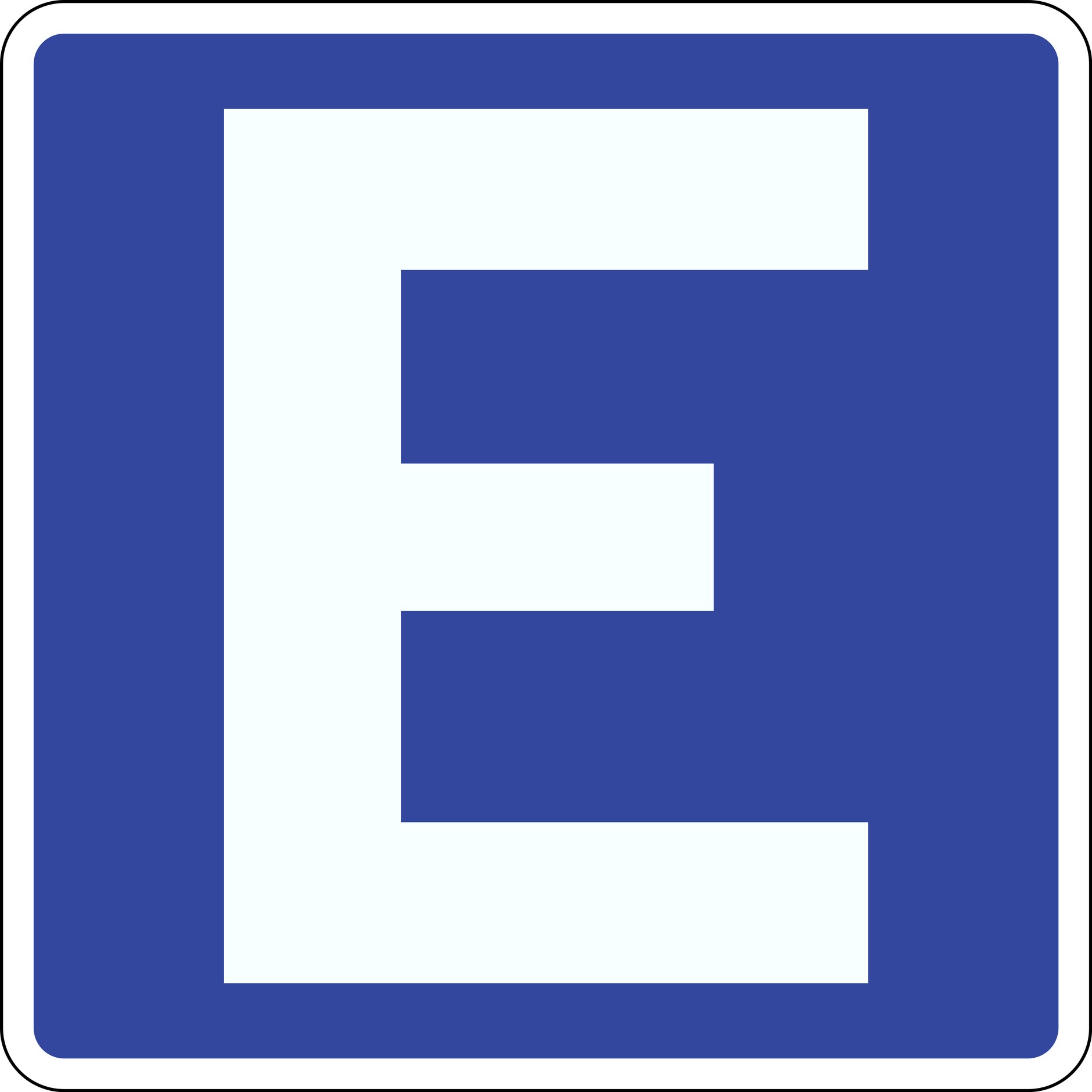 Meksykański znak SIS-8: Parking