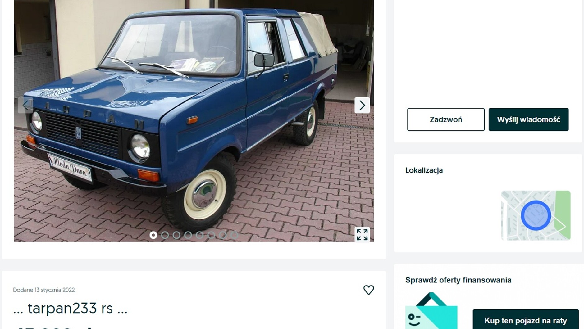 Tarpan z ogłoszenia za 43 tys. zł