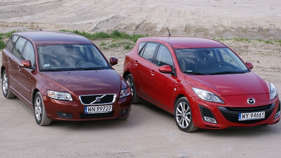 Mazda3 i Volvo V50