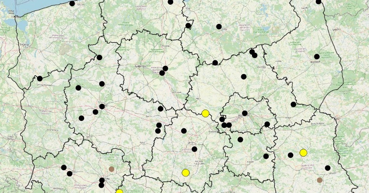 mapa wypadków