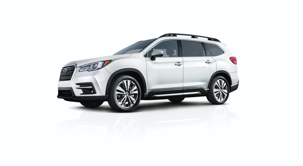 Subaru Ascent czyli największy model w historii. Rozstaw osi 2.89 m czyli mniejszy niż np. w Mercedesie klasy E