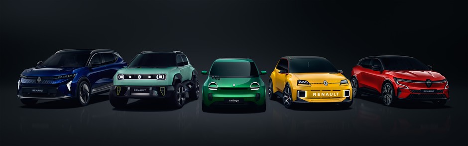 Planowana gama elektrycznych Renault