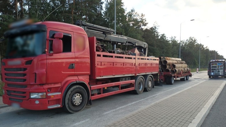 Przeładowana ciężarówka