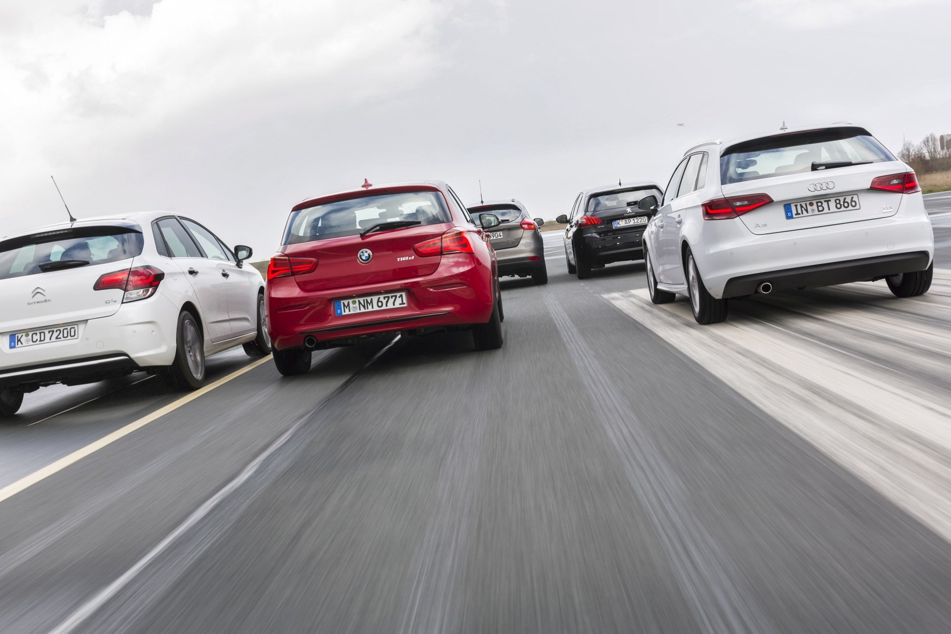 Porównanie: Audi A3, BMW 116d, Citroen C4, Ford Focus, Peugeot 308