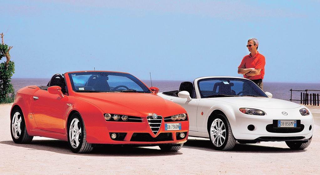Alfa Romeo Spider kontra Mazda MX5