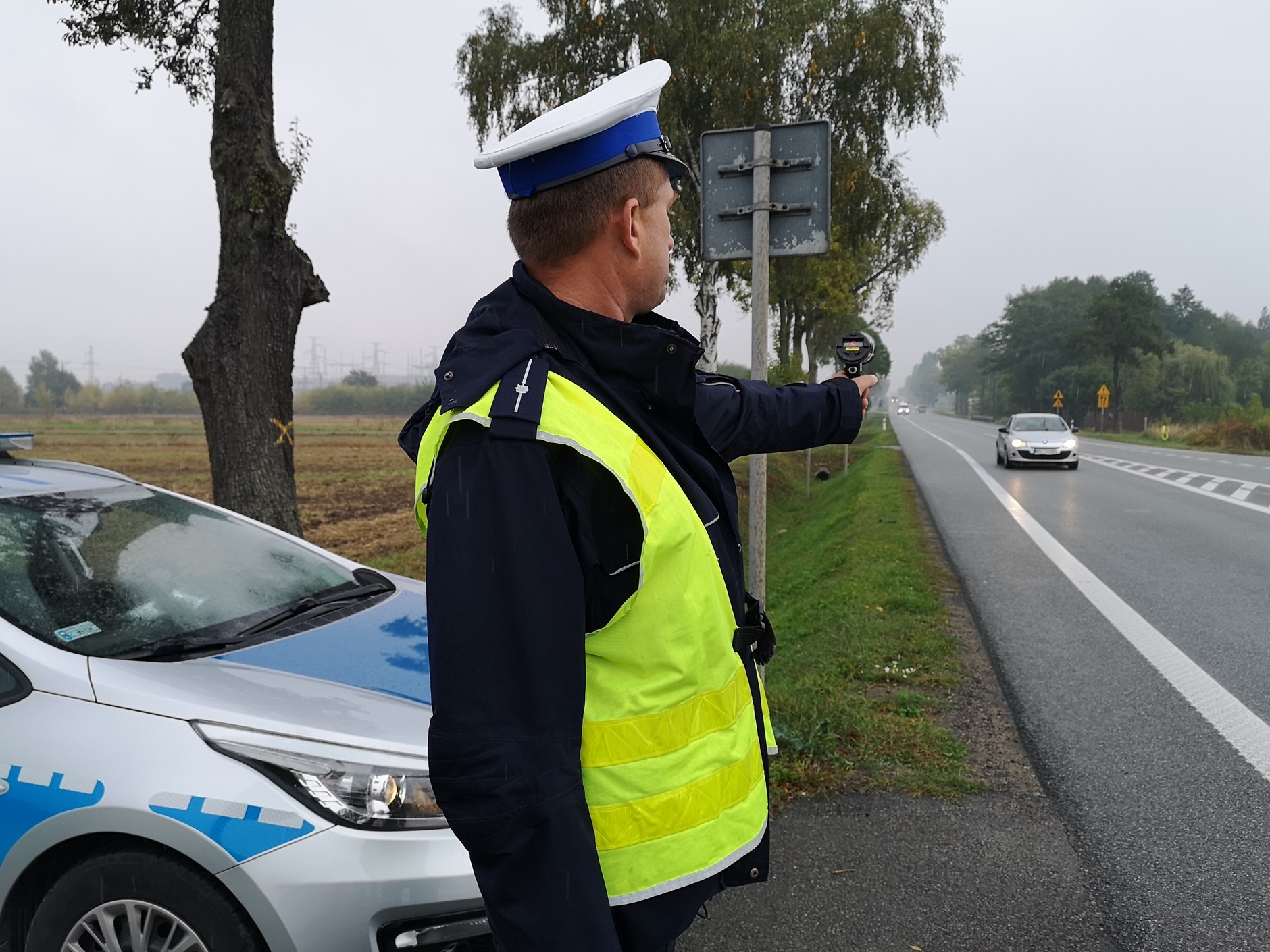 Pomiar prędkości miernikiem laserowym