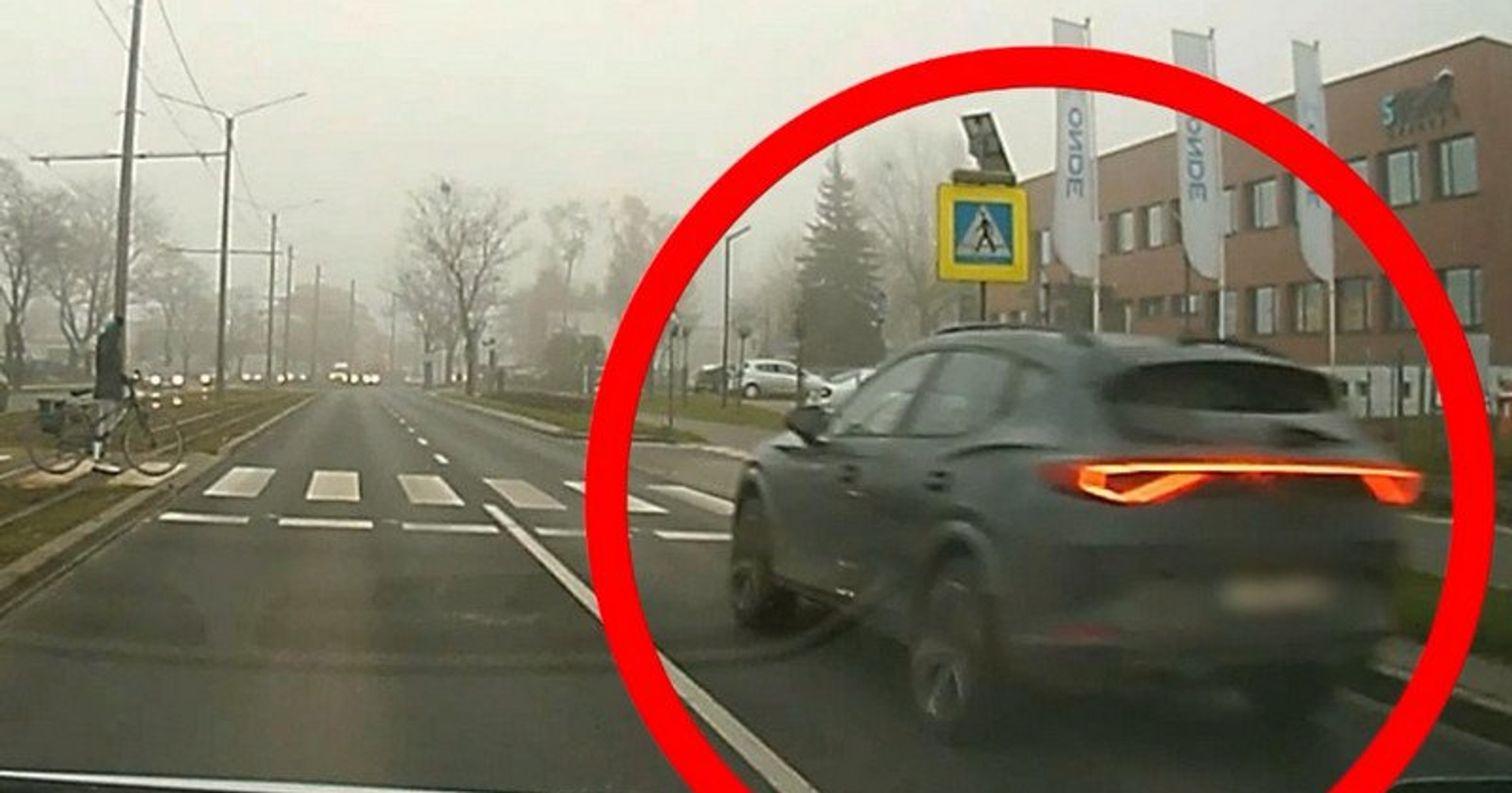 Kierowca Cupry naraził życie pieszego