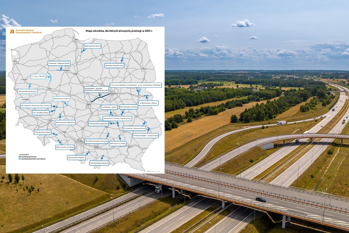 GDDKiA podała, jakie drogi otworzy jeszcze w 2025 r. Na liście m.in. A2, S1 i S7