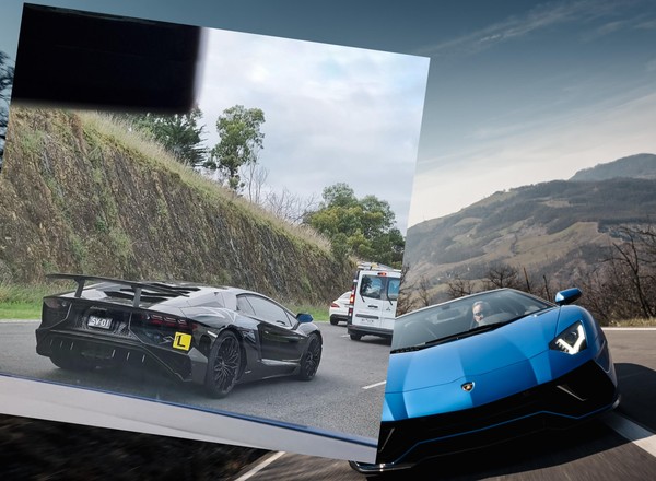 Inni kierowcy nie mogli się nadziwić. 750-konne Lamborghini do nauki jazdy