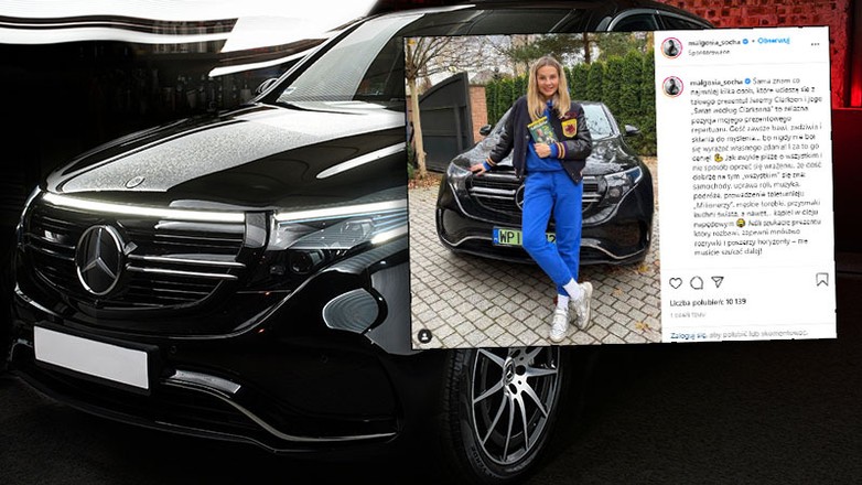 Małgorzata Socha pokazała swojego Mercedesa EQC 400