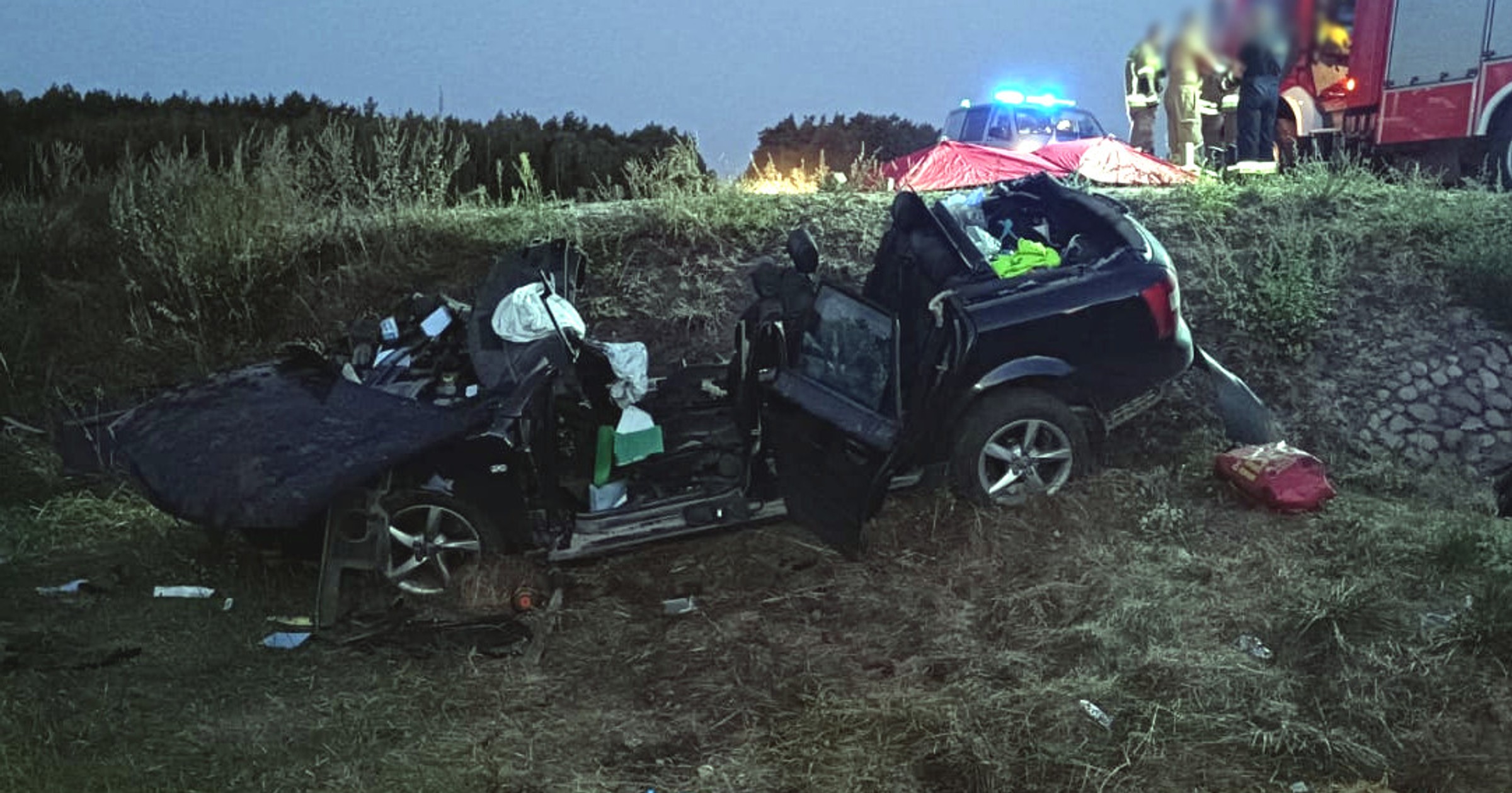 Tragiczny wypadek na trasie Wielbark - Przeździęk Wielki