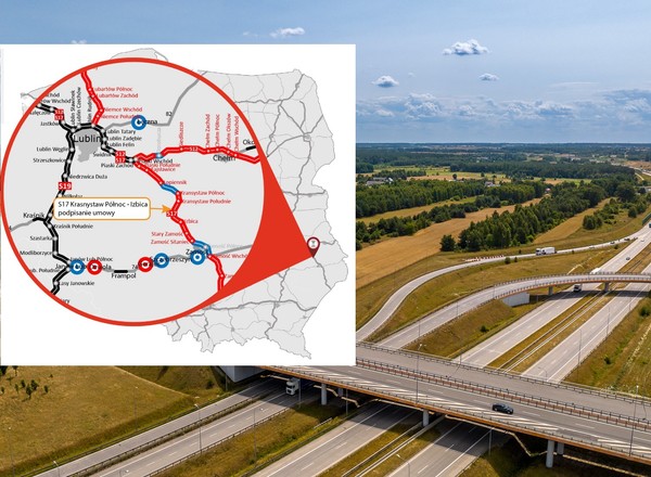 Rusza realizacja odcinka nowej drogi ekspresowej za mld zł. S17 się powiększa