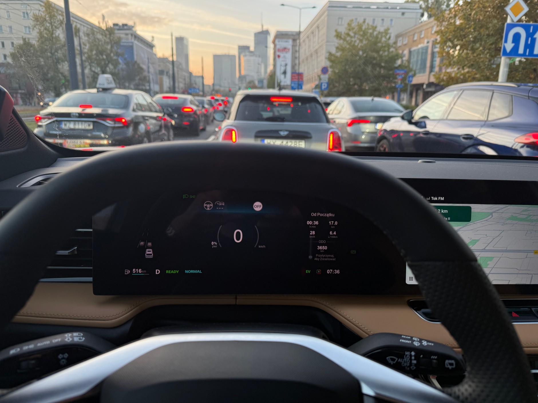 Korek w centrum Warszawy