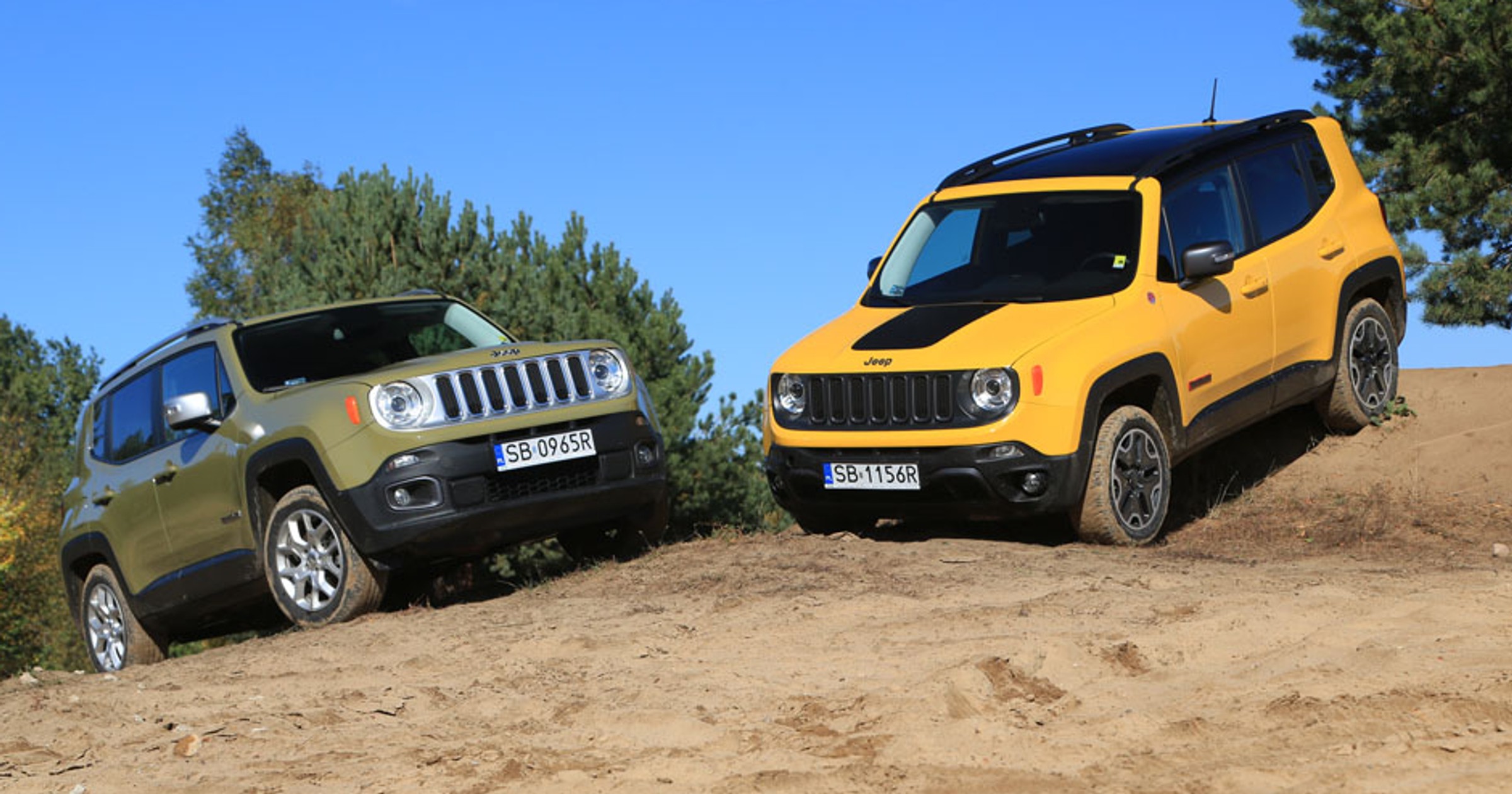 Jeep Renegade 4x4 1.4 kontra Jeep Renegade  2.0 Trailhawk - rodzinna potyczka