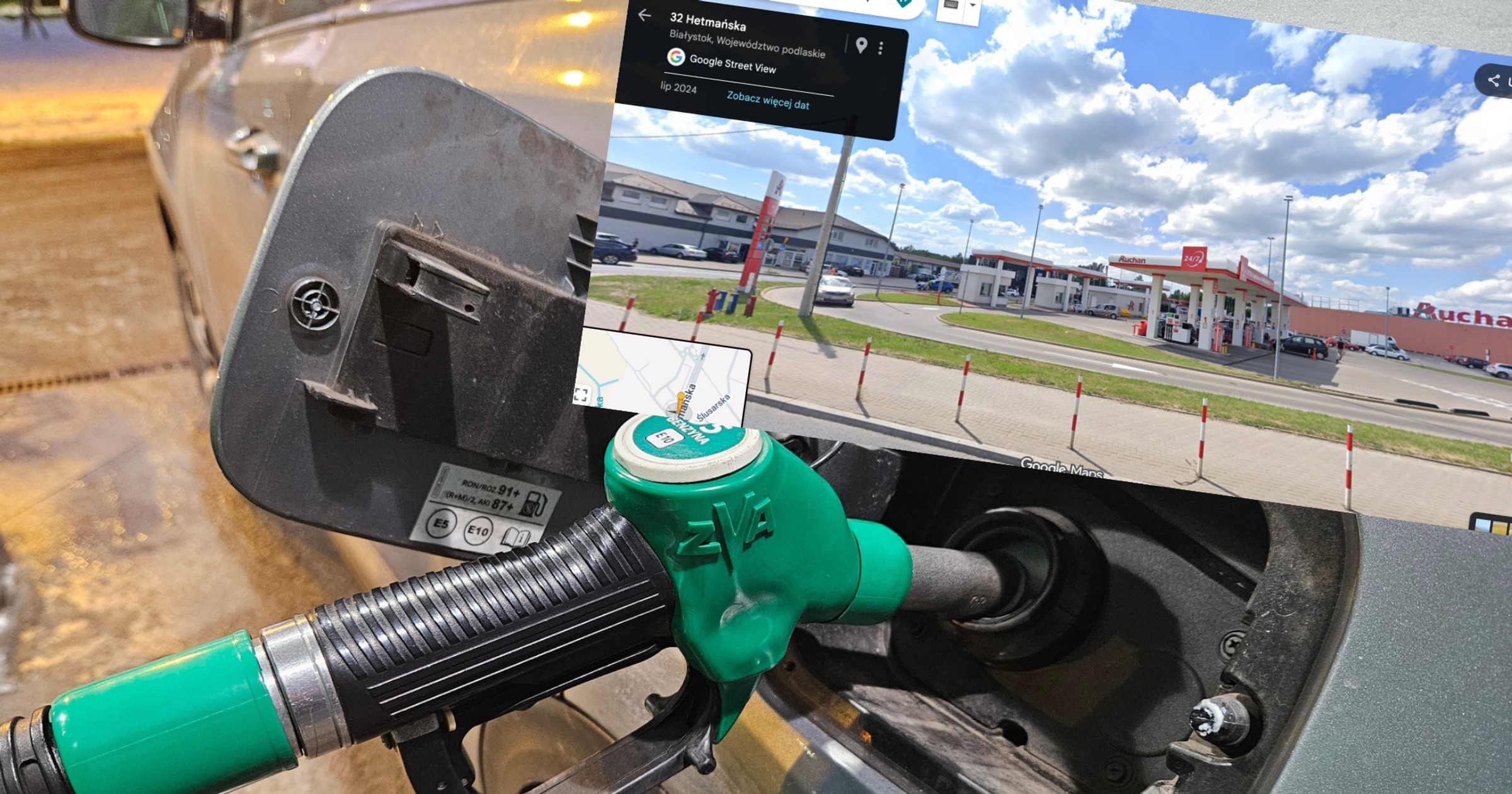 Tankowali na stacji Auchan w Białymstoku. Samochody się zepsuły i już wiadomo, dlaczego