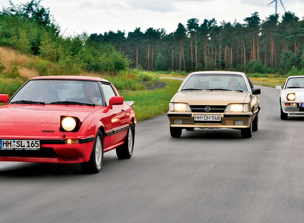 Porsche 924 kontra Opel Monza i Mazda RX-7 - Dość dziwne trio