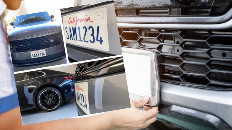 Naklejki zastąpią tablice rejestracyjne? (Fot. License Plate Wrap)