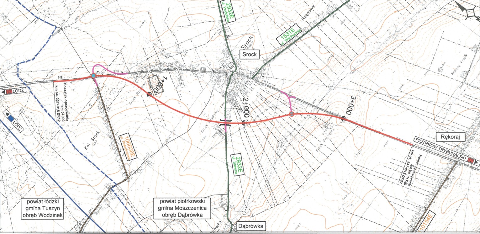 DK12 obwodnica Srocka