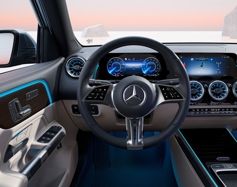 Kabiny Mercedesów EQA i EQB
