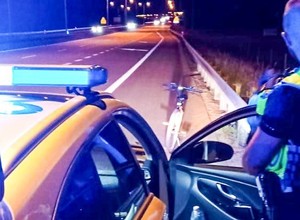 Rowerzysta jechał pod prąd trasą ekspresową S3. Miał 1,7 promila