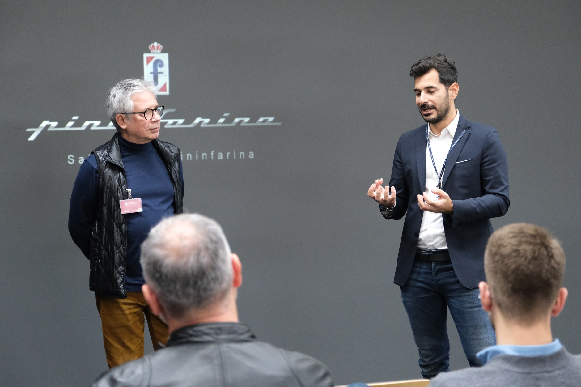 Po lewej Tadeusz Jelec, po prawej Marco Giumentaro z Pininfariny