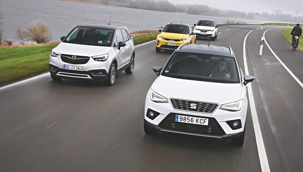 Porównanie: Kia Stonic, Opel Crossland X, Renault Captur i Seat Arona