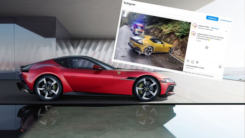 Uszkodzone Ferrari 12Cilindri