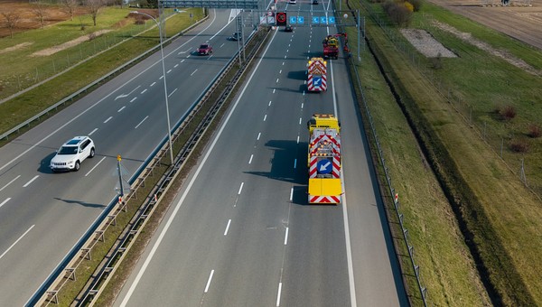 Prace utrzymaniowe na autostradzie A2