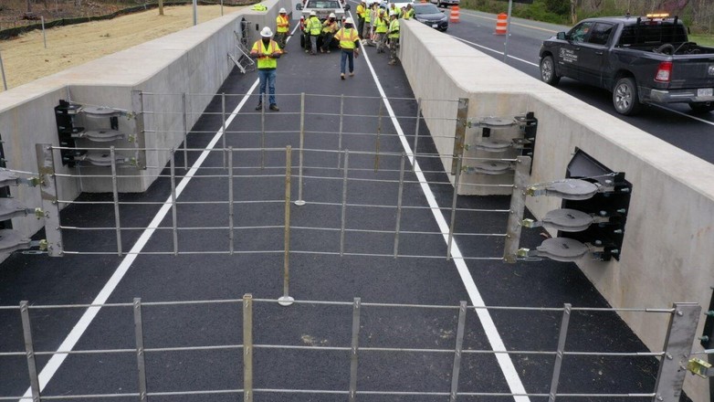 Siatka do awaryjnego hamowania ciężarówek