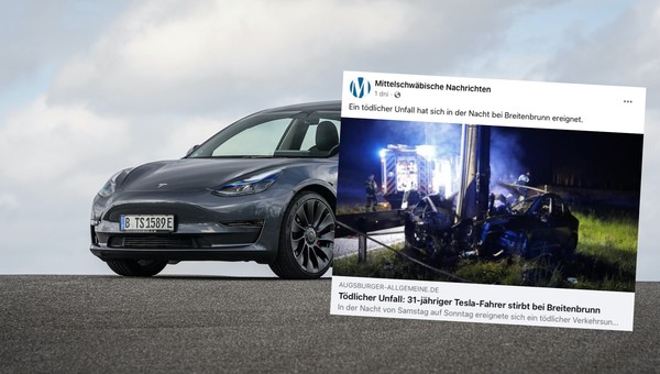Przerażający pożar Tesli w Niemczech. Auto spłonęło razem z kierowcą
