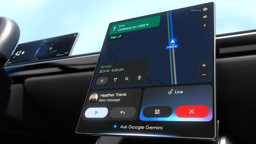 Tak wygląda Gemini w Android Auto