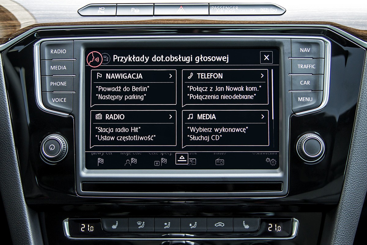System kontroli głosowej Volkswagen