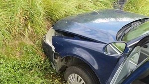 Niebezpieczny rajd Gruzina. Swoją ucieczkę zakończył w potoku