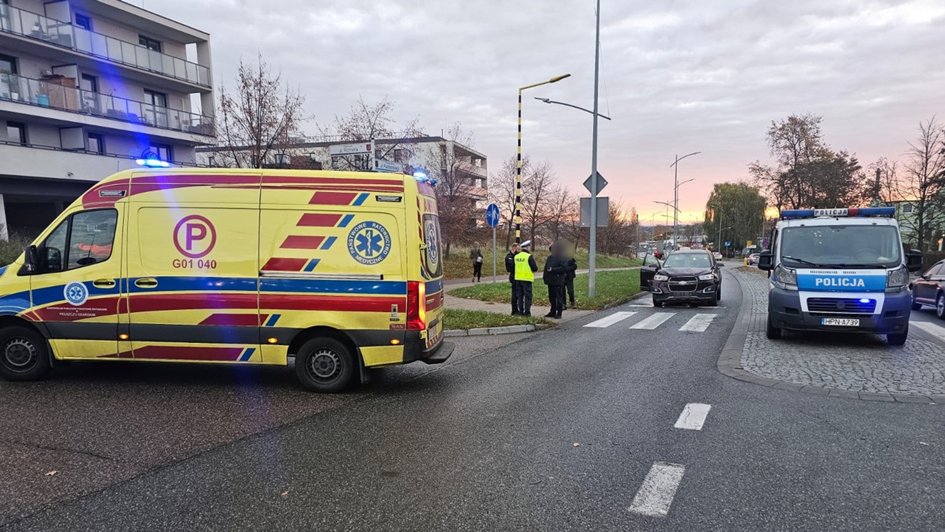 Wypadek w Pruszczu Gdańskim