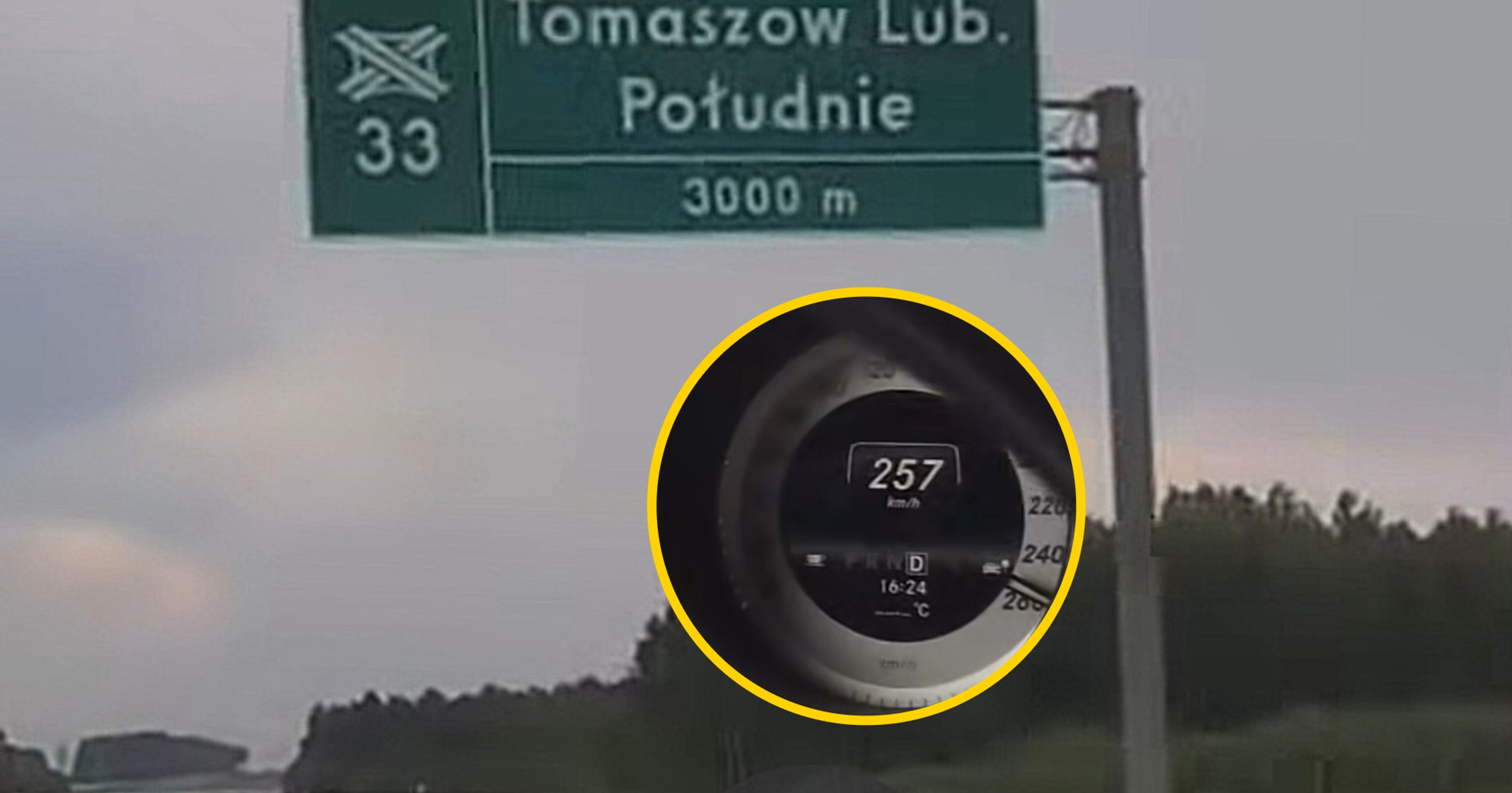 Jechał 257 km na godz. po S17. 