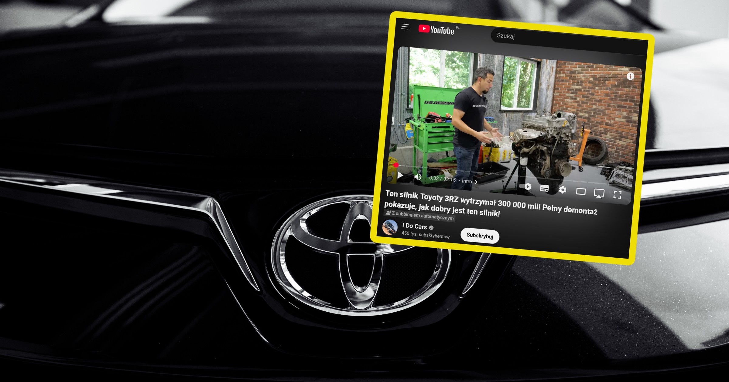 Ten silnik Toyoty wytrzymał niemal 500 tys. km