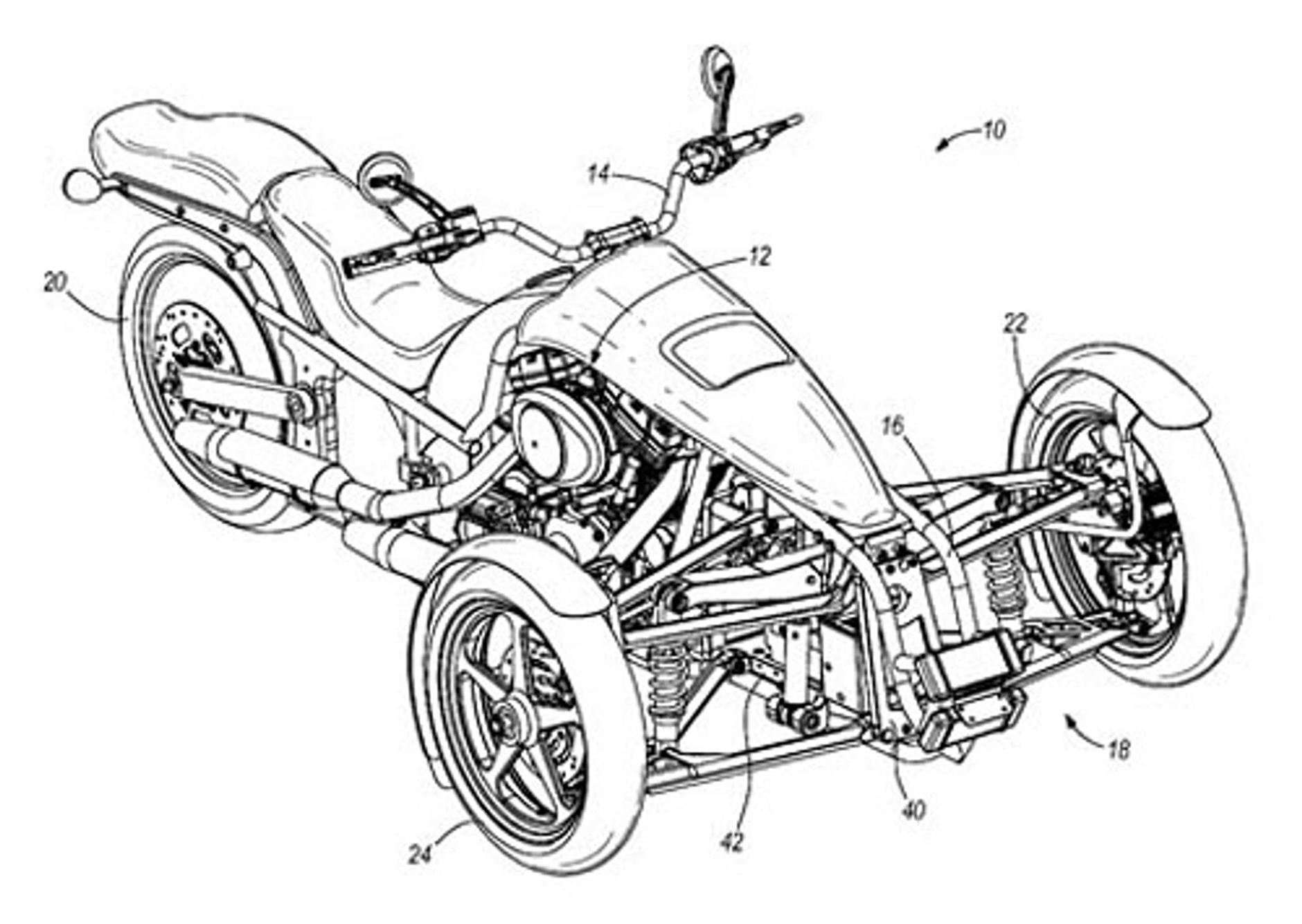 Harley-Davidson zarejestrował patent na trójkołowca