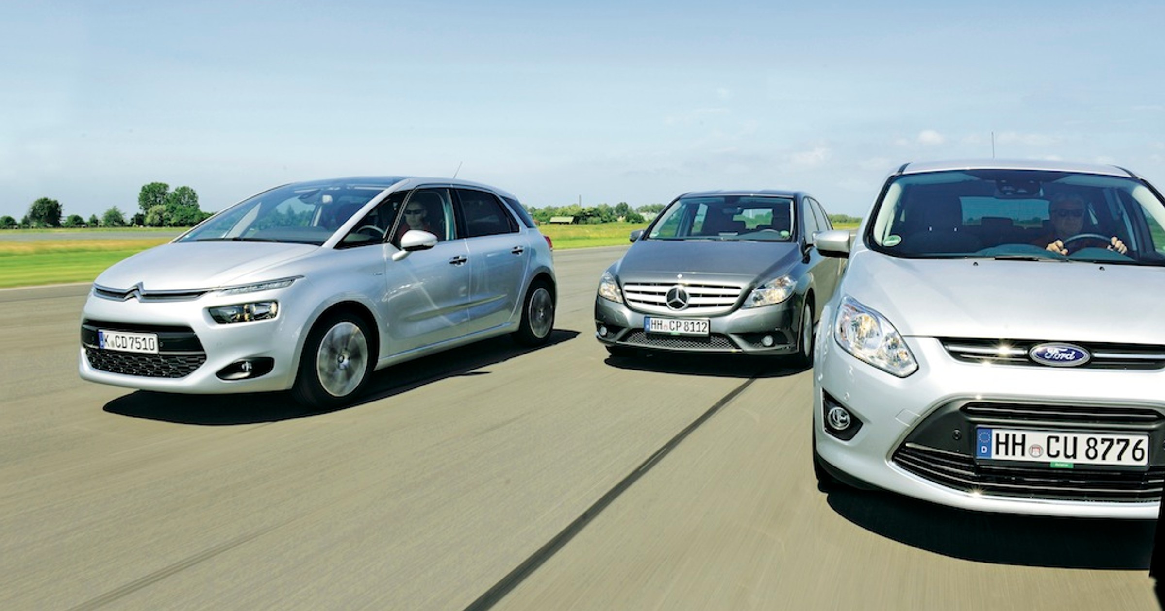 Citroën C4 Picasso, Ford C-Max, Mercedes klasy B