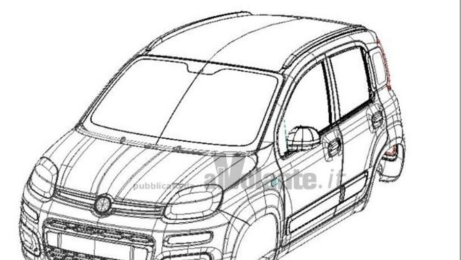 Nowy Fiat Panda w urzędzie patentowym 