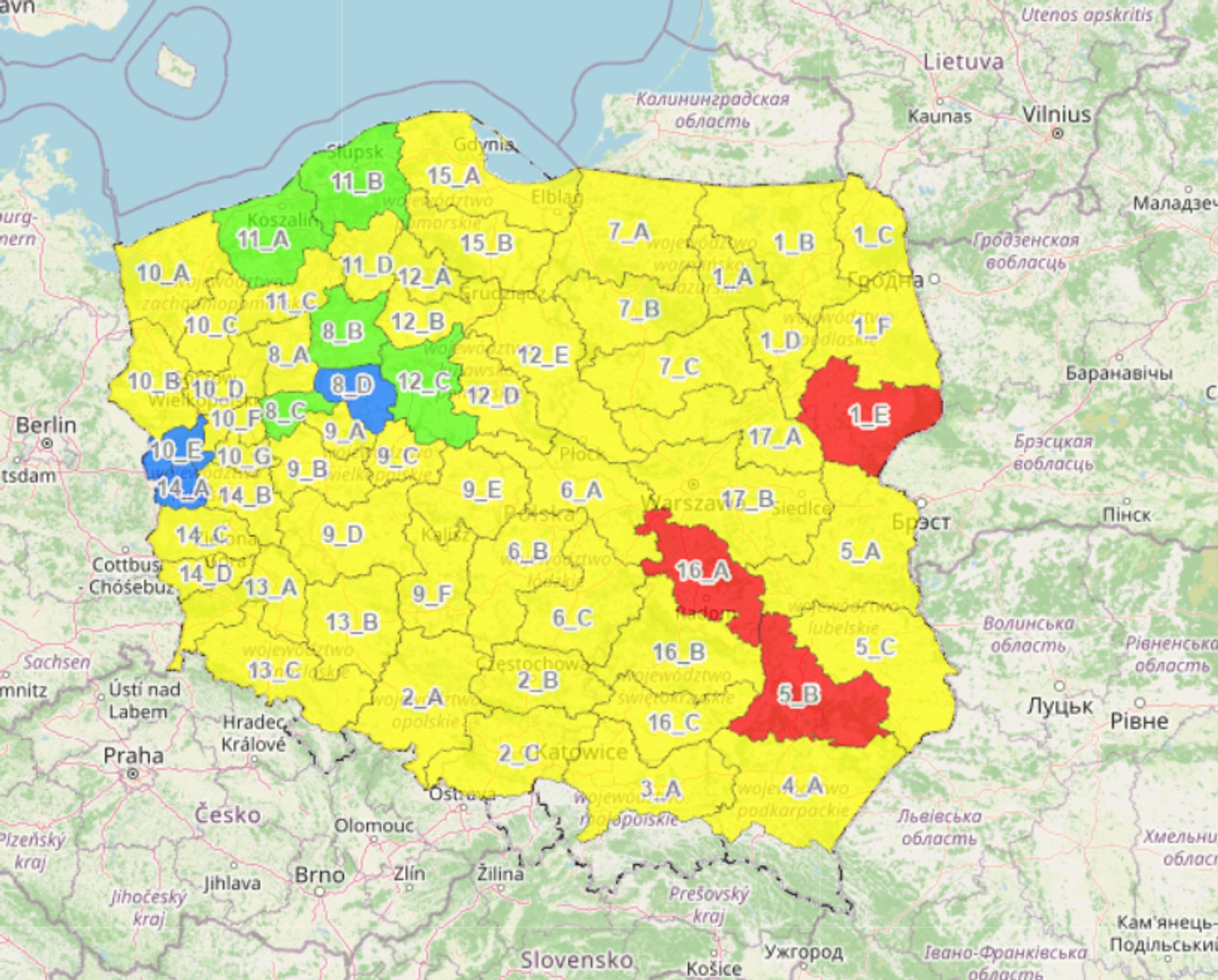 Zagrożenie pożarowe lasów 29.06.2026 r.