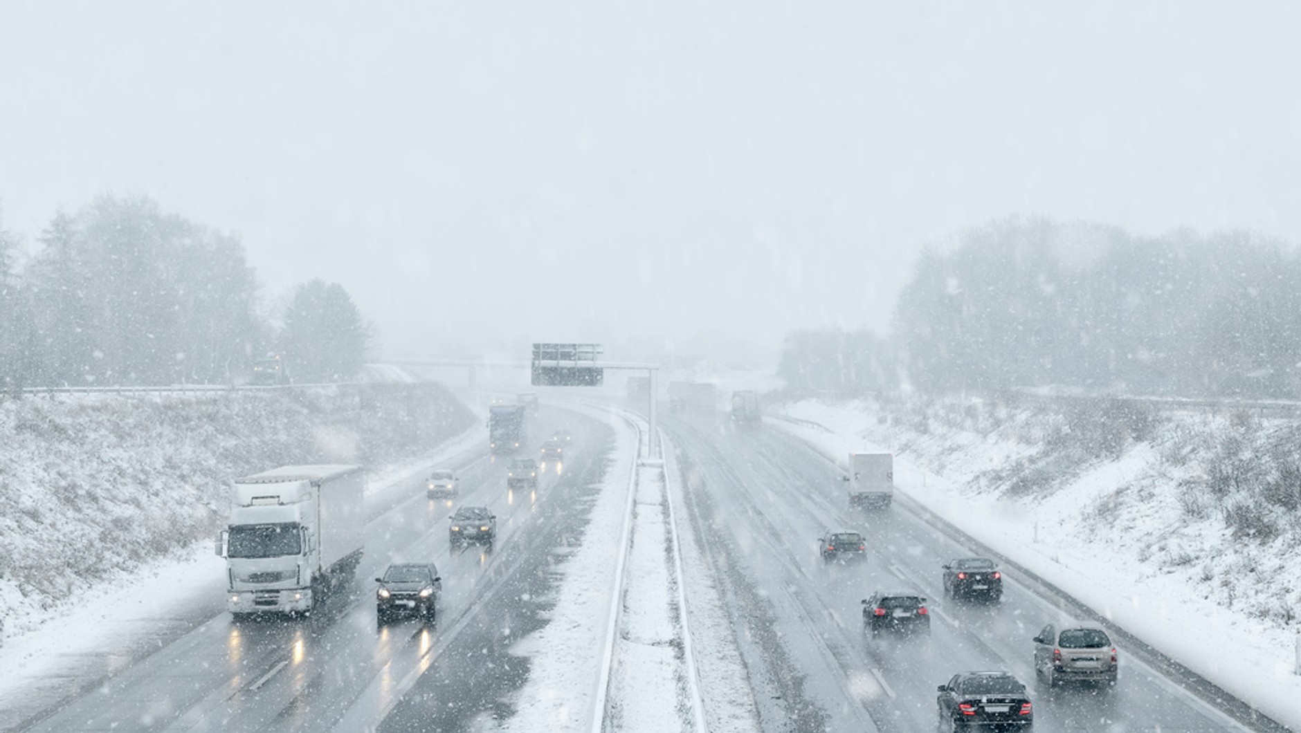 Autostrada zimą