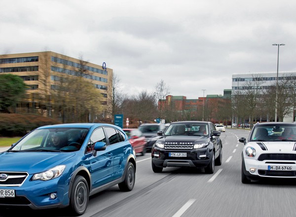 Mini Countryman kontra Range Rover Evoque i Subaru XV: modne miejskie SUV-y