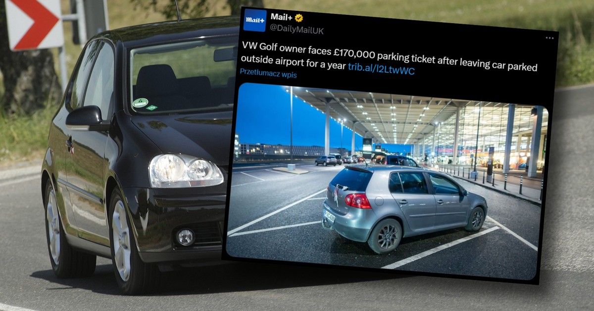 Porzucony Volkswagen stoi na lotnisku od roku. Opłata za jego postój to już ponad 835 tys. zł